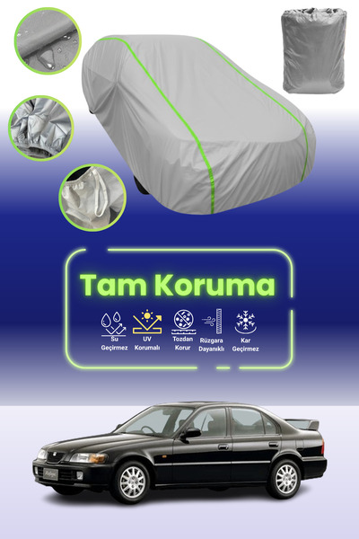 Dokaca Neo غطاء حماية للسيارة من القماش المشمع باللون الرمادي النيون قماش مجدّل متوافق مع سيارة هوندا رافاجا