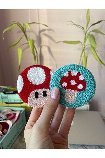 Goong 2’li Punch Araba Bardak Altlığı Seti- Mantar