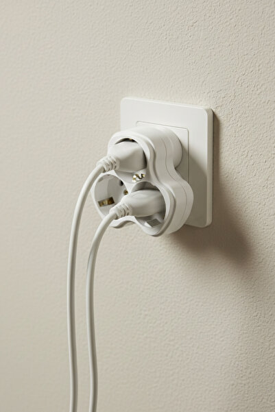 HkTeknik 3'lü Grup Priz Golyat Papatya Yonca Fiş Priz Topraklı Çoklu Çoğaltıc...