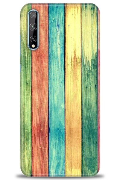 Rulet Aksesuar غطاء متوافق مع هاتف هواوي P Smart S HD مطبوع - غطاء سيليكون مص...