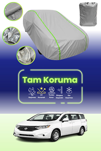 Dokaca Neo غطاء حماية للسيارة من القماش الرمادي اللامع قماش مجدّل متوافق مع نيسان كويست