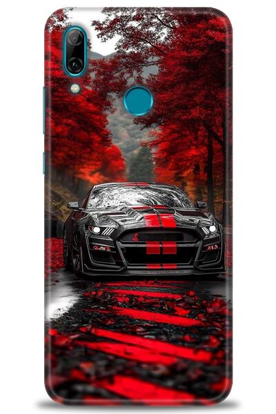 Rulet Aksesuar حافظة متوافقة مع هاتف هواوي بي سمارت 2019 HD مطبوع + واقي شاشة...