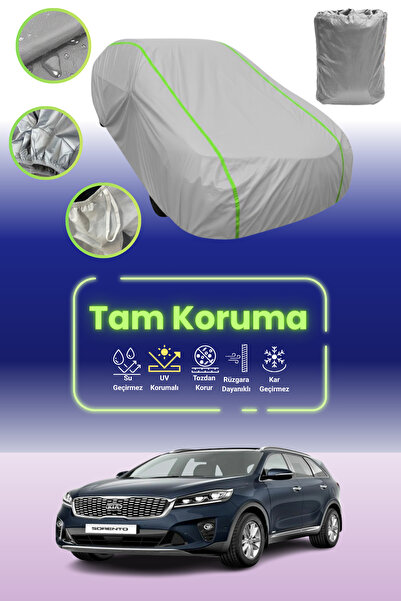 Dokaca Neo غطاء حماية للسيارة من القماش الرمادي النيون قماش مجدّل كيا سورينتو...