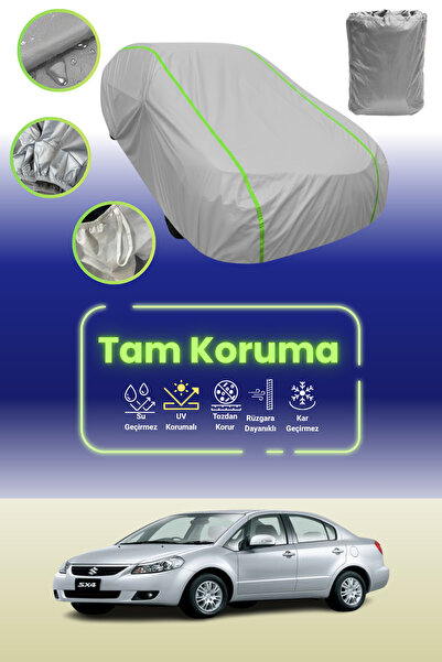 Dokaca Neo غطاء حماية للسيارة من القماش الرمادي اللامع قماش مجدّل سوزوكي Sx4 ...