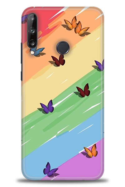 Rulet Aksesuar حافظة متوافقة مع هاتف هواوي P40 Lite E + واقي شاشة من السيرامي...