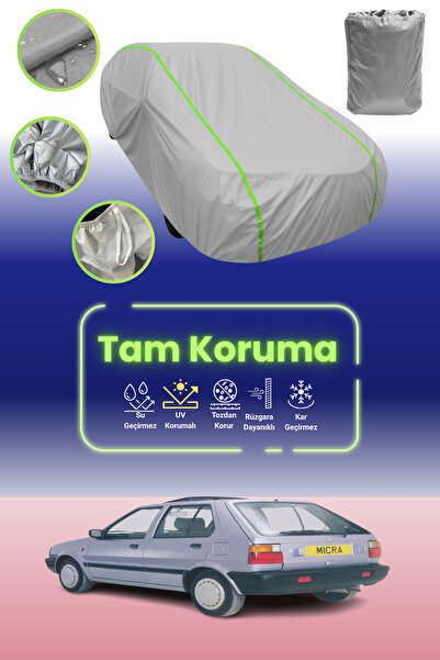 Dokaca Neo غطاء حماية للسيارة باللون الرمادي النيون قماش مجدّل نيسان ميكرا 5 ...