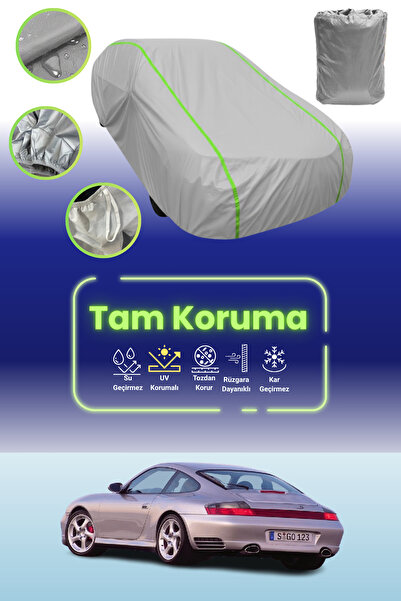 Dokaca Neo غطاء حماية للسيارة باللون الرمادي النيون قماش مجدّل لسيارة بورش 91...