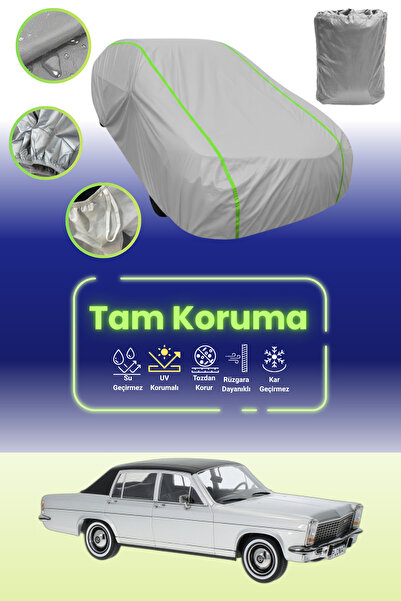 Dokaca Neo غطاء حماية للسيارة من القماش الرمادي النيون قماش مجدّل متوافق مع أوبل دبلومات بـ B