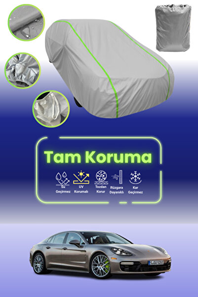 Dokaca Neo غطاء حماية للسيارة باللون الرمادي النيون قماش مجدّل لسيارة بورش با...