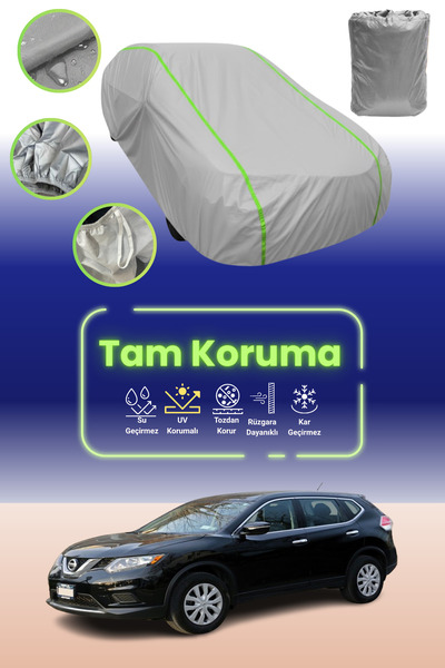 Dokaca Neo غطاء حماية للسيارة من القماش الرمادي اللامع قماش مجدّل نيسان روج 2...