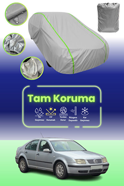 Dokaca Neo غطاء حماية للسيارة باللون الرمادي النيون قماش مجدّل فولكس فاجن بور...