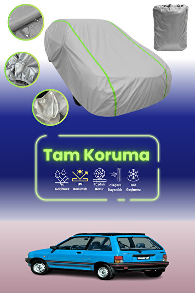 Dokaca Neo غطاء حماية للسيارة باللون الرمادي النيون قماش مجدّل مازدا 121 1987...