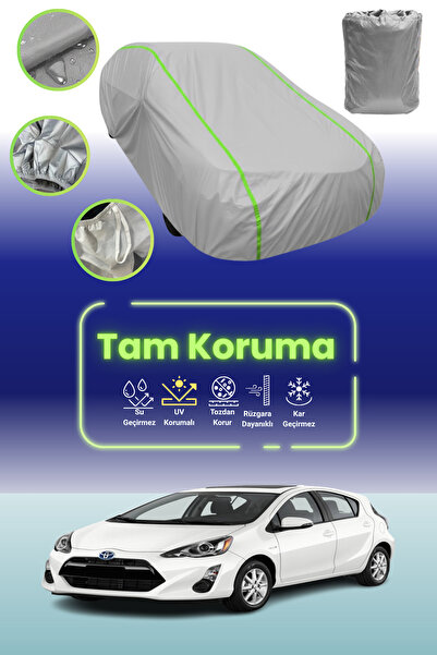 Dokaca Neo غطاء حماية للسيارة باللون الرمادي النيون قماش مجدّل تويوتا بريوس س...