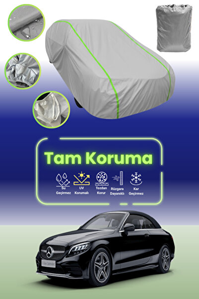 Dokaca Neo غطاء حماية للسيارة باللون الرمادي النيون قماش مجدّل مرسيدس سي كلاس...
