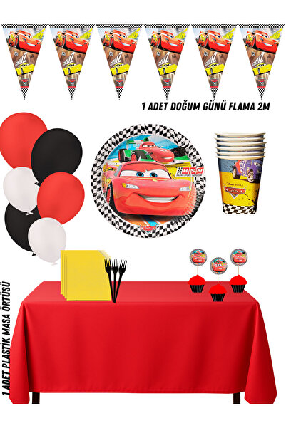 HAPPYLOOPPARTY Automobili Automobili Set dekoracija za rođendansku proslavu z...