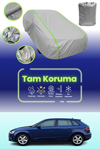 Dokaca Neo غطاء حماية للسيارة باللون الرمادي النيون قماش مجدّل Audi A3 Sportb...