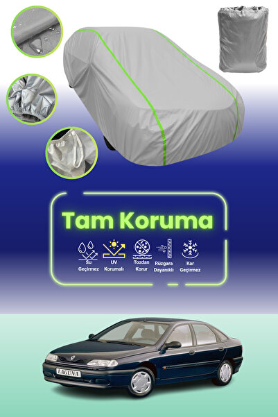 Dokaca Neo غطاء حماية للسيارة باللون الرمادي النيون قماش مجدّل متوافق مع سيارة رينو لاجونا 1994 - 1998