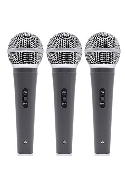 BoomTone DJ Mac Mah MIC 300 Επαγγελματικό Ενσύρματο Σετ Μικροφώνων Χειρός - Π...