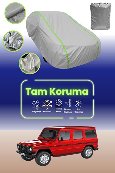 Dokaca Neo غطاء حماية للسيارة من قماش السيارة باللون الرمادي النيون قماش مجدّل متوافق مع سيارة مرسيدس-بنز فئة G