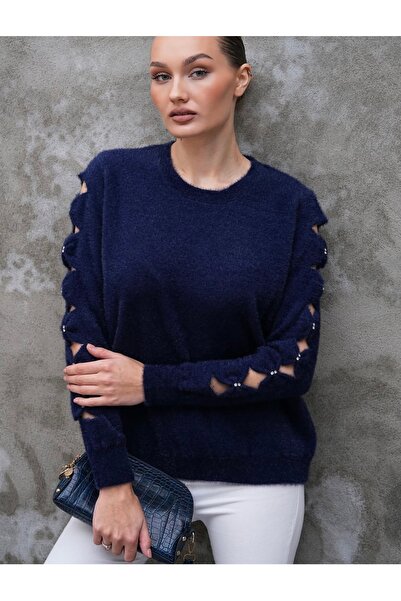 D LAVELLA Kol Detaylı salaş yumoş kazak (38-44 beden arası uygun)