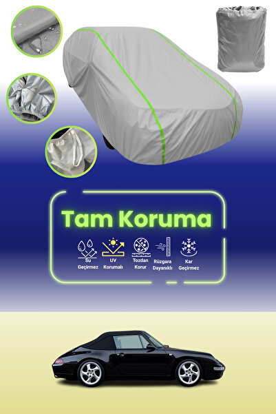 Dokaca Neo غطاء حماية للسيارة باللون الرمادي النيون قماش مجدّل بورش 911 كابري...