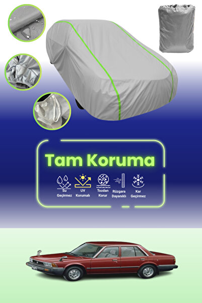 Dokaca Neo غطاء حماية للسيارة باللون الرمادي النيون قماش مجدّل هوندا أكورد 4 أبواب 1981 - 1985 متوافق مع غطاء حماية السيارة