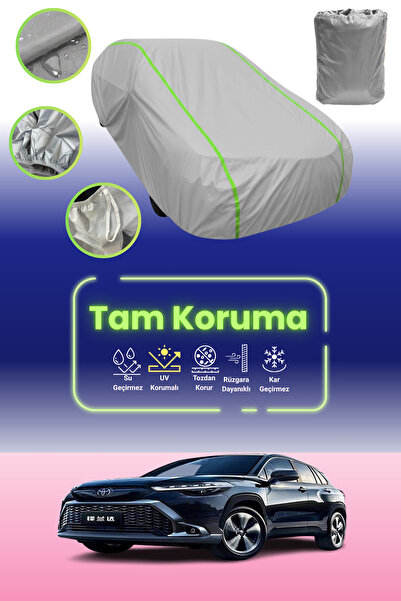 Dokaca Neo غطاء حماية للسيارة من قماش السيارة باللون الرمادي النيون قماش مجدّل متوافق مع تويوتا فرونتلاندر