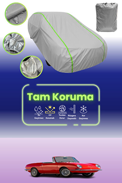 Dokaca Neo غطاء حماية للسيارة باللون الرمادي النيون قماش مجدّل فيات 850 سبايد...