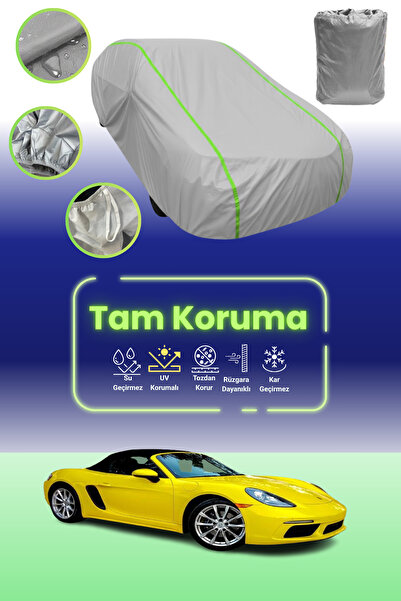 Dokaca Neo غطاء حماية للسيارة من القماش الرمادي اللامع قماش مجدّل من نوع بورش...