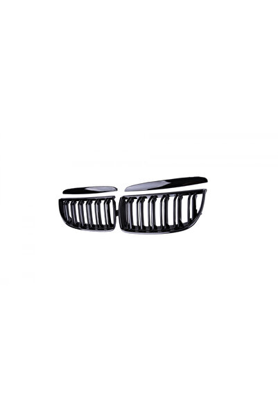 BMW Set 2 grile duble, negru lucios, M Design pentru E90 Nonfacelift