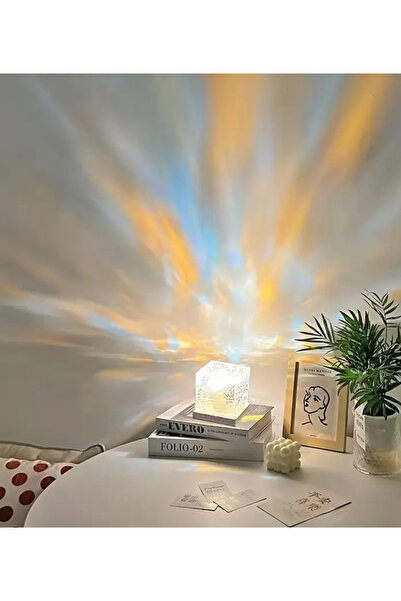 GLRHOME 9 farklı renkte yanabilen dokunmatik ve uzaktan kumandalı mika gece l...