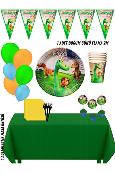 HAPPYLOOPPARTY Dobar dinosaur Set dekoracija za rođendansku proslavu za 40 osoba