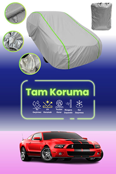 Dokaca Neo غطاء حماية للسيارة باللون الرمادي النيون قماش مجدّل فورد موستانج ش...