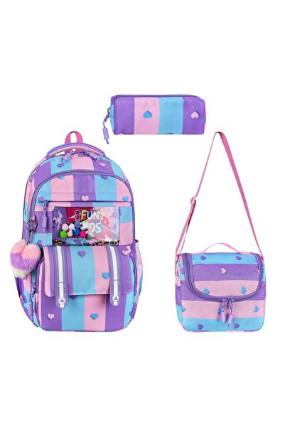 Meryem Çanta Set de 3 genți de școală primară pentru fete, în stil colegiu și...