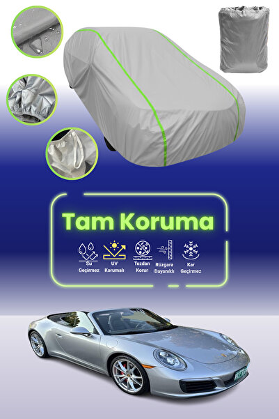 Dokaca Neo غطاء حماية للسيارة باللون الرمادي النيون قماش مجدّل بورش 911 كارير...