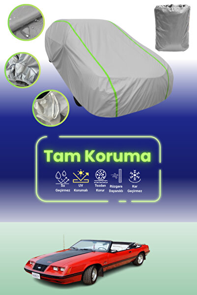 Dokaca Neo غطاء حماية للسيارة باللون الرمادي النيون قماش مجدّل فورد موستانج ك...