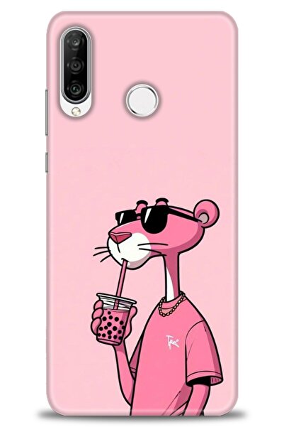 Rulet Aksesuar غطاء متوافق مع هاتف هواوي P30 لايت HD مطبوع - غطاء سيليكون بتص...