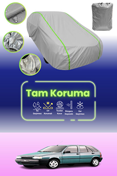 Dokaca Neo غطاء حماية للسيارة باللون الرمادي النيون قماش مجدّل فيات تيبو 5 أب...