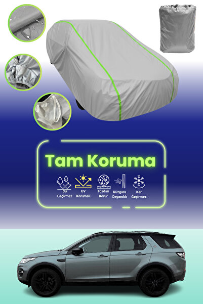 Dokaca Neo غطاء حماية للسيارة باللون الرمادي النيون قماش مجدّل لسيارة لاند روفر ديسكفري سبورت 2014 - 2019 متوافق مع غطاء حماية السيارة