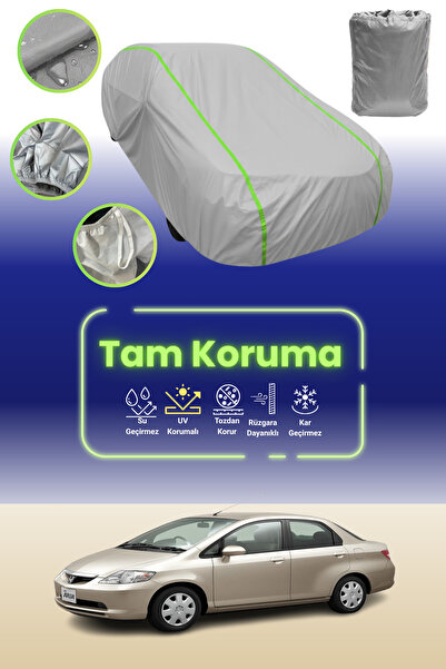 Dokaca Neo غطاء حماية للسيارة من القماش الرمادي النيون قماش مجدّل متوافق مع سيارة هوندا فيت أريا