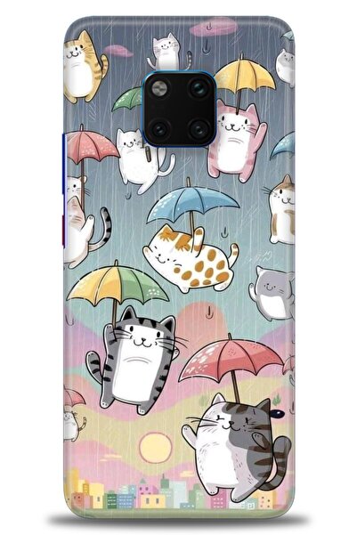 Rulet Aksesuar غطاء متوافق مع هاتف هواوي ميت 20 برو HD مطبوع - غطاء سيليكون م...