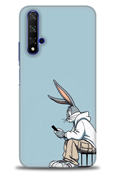 Rulet Aksesuar غطاء متوافق مع هاتف هواوي هونر مطبوع HD - غطاء سيليكون مصمم - 410