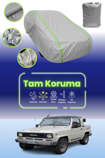 Dokaca Neo غطاء حماية للسيارة من القماش الرمادي اللامع قماش مجدّل من تويوتا بليزارد متوافق مع غطاء السيارة ذو السقف اللين