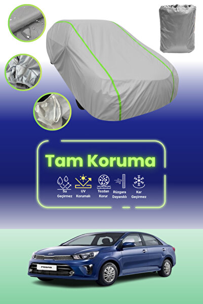 Dokaca Neo غطاء حماية للسيارة من القماش الرمادي النيون قماش مجدّل متوافق مع سيارة كيا بيجاس