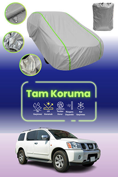 Dokaca Neo غطاء حماية للسيارة باللون الرمادي النيون قماش مجدّل نيسان أرمادا 2...