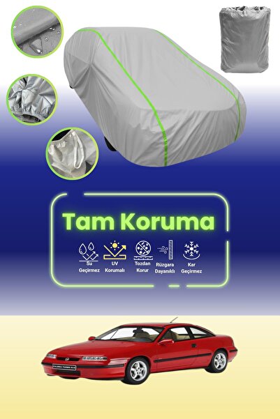 Dokaca Neo غطاء حماية للسيارة من القماش الرمادي النيون قماش مجدّل متوافق مع أوبل كاليبرا