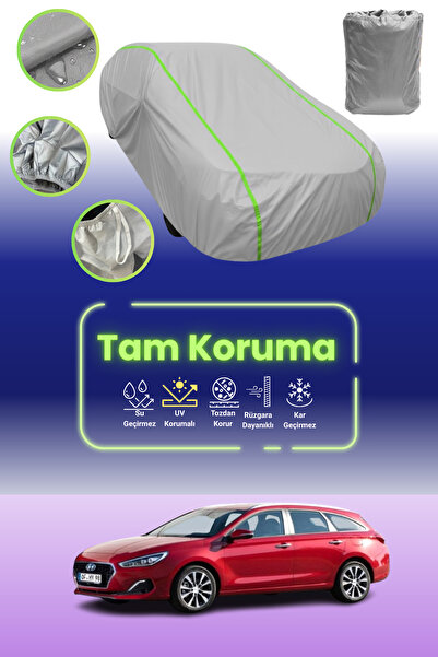 Dokaca Neo غطاء حماية للسيارة باللون الرمادي النيون قماش مجدّل Hyundai I30 Es...