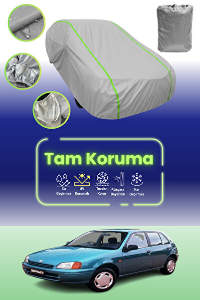 Dokaca Neo غطاء حماية للسيارة باللون الرمادي النيون قماش مجدّل تويوتا ستارلت ...