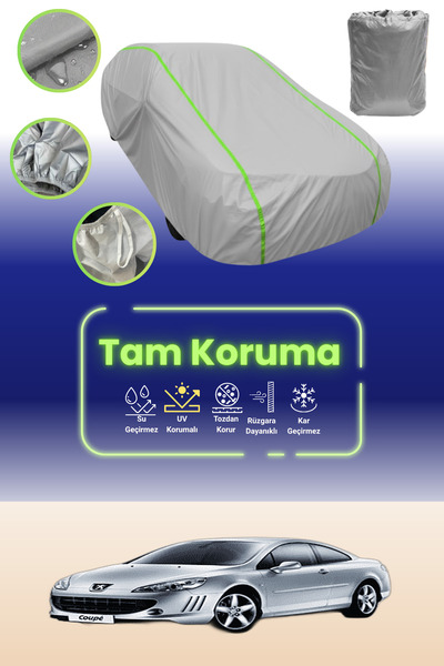 Dokaca Neo غطاء حماية للسيارة من القماش الرمادي اللامع قماش مجدّل متوافق مع س...