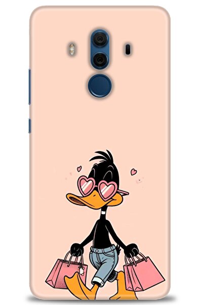 Rulet Aksesuar غطاء متوافق مع هاتف هواوي ميت 10 برو HD مطبوع - غطاء سيليكون م...